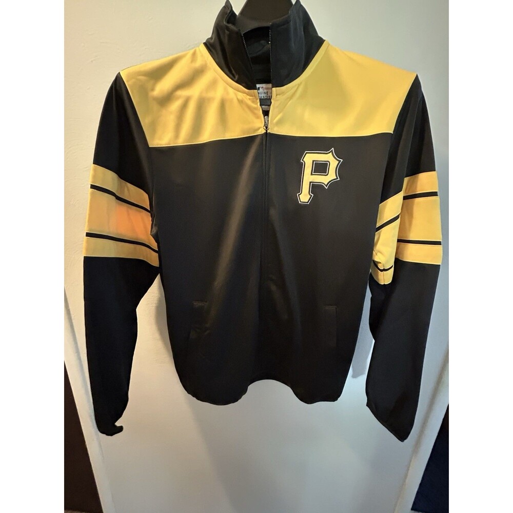 Pittsburgh Pirates Zip Track Jacket MLB Baseball Lightweight Large Carl Banks